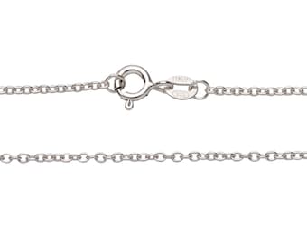 5 Silver Chain Link Necklaces 20 inches - 925 Sterling Silver Bulk Finished Cable Necklaces - Wholesale Chains