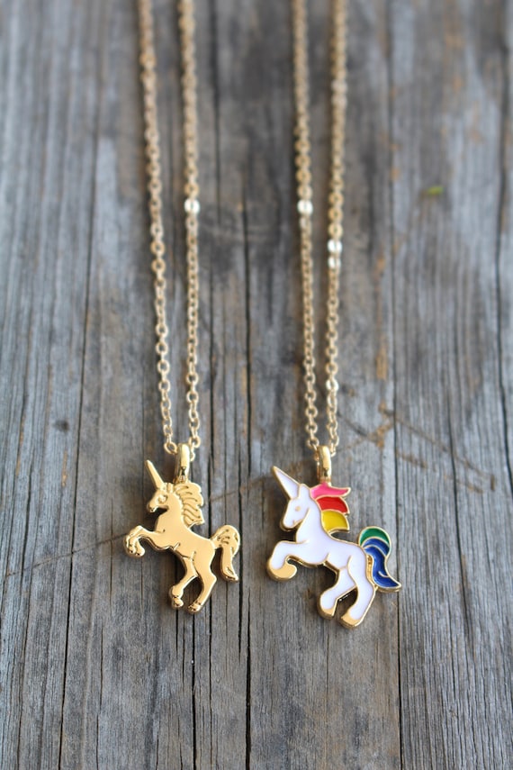 Etsy unicorn sales necklace