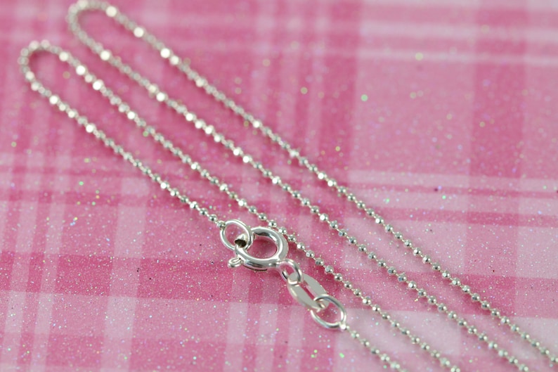 Ball Chain Necklace Bulk Wholesale 1mm Thickness Diamond Etsy
