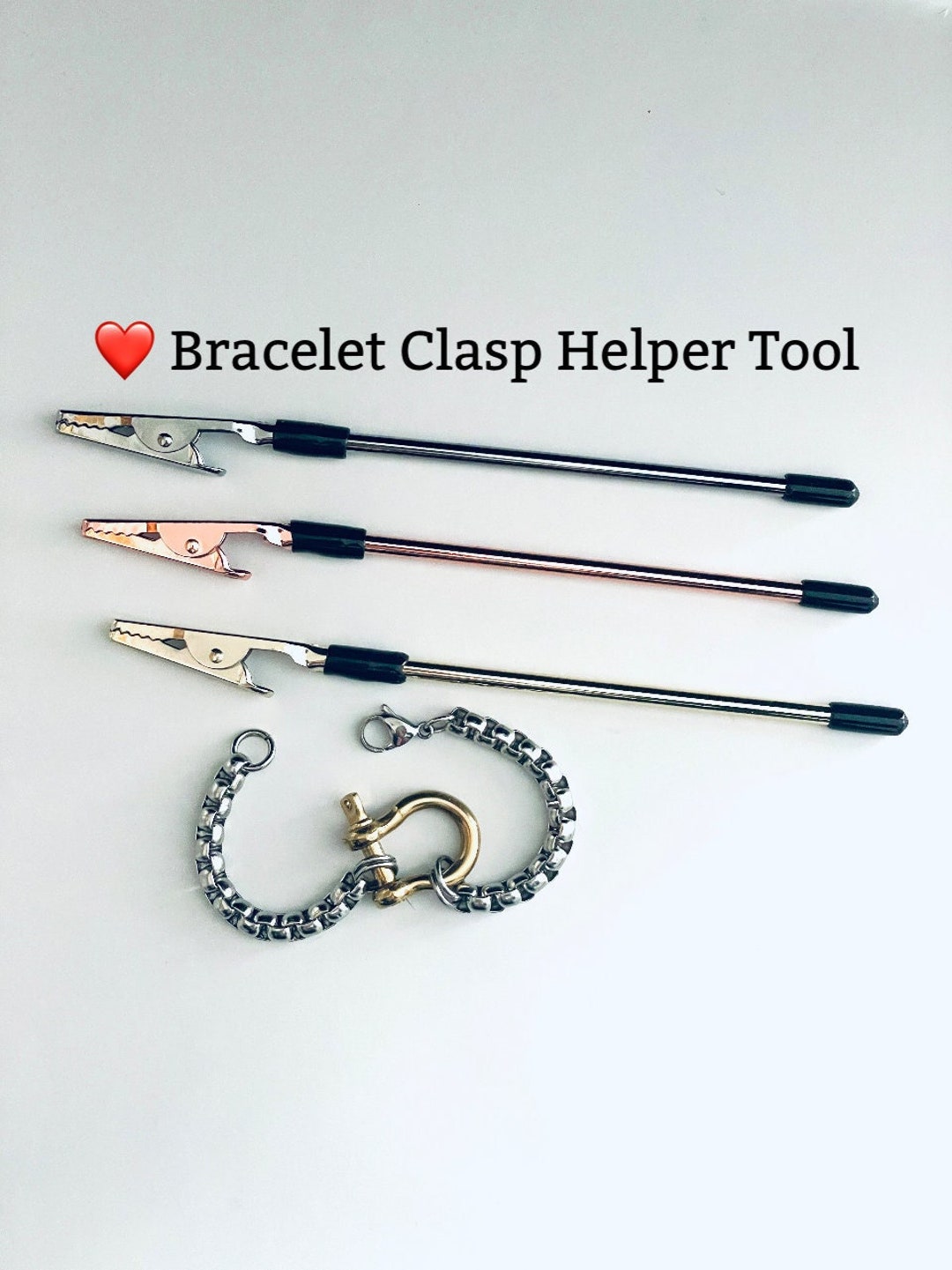 Bracelet Clasp Helper Closing Tool Help Putting on Bracelet One Handed  Bracelet Tool Bracelet Helper Unisex Valentine's Day Gift 