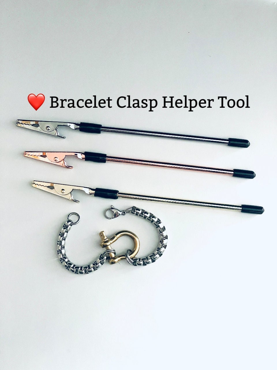 Bracelet Clasp Helper Closing Tool Help Putting on Bracelet One Handed Bracelet  Tool Bracelet Helper Unisex Valentine's Day Gift 