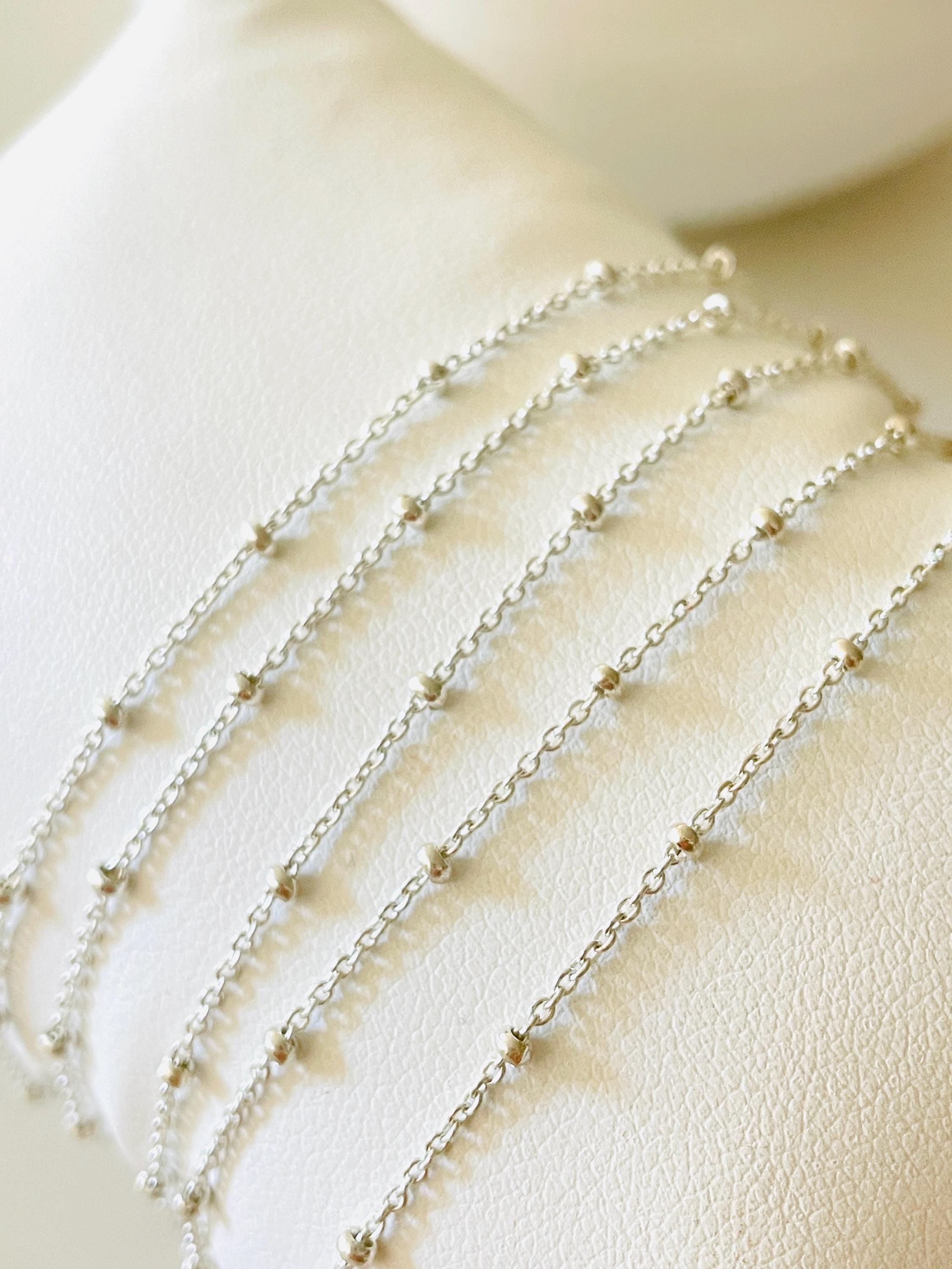 Cordolo Catena Per Il Piede Argento Sterling Solid 925 SS - Foto 12