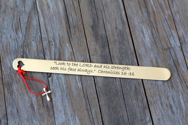 Personalized Bible Bookmark Christian Gift Custom Engraved Etsy