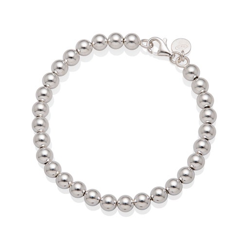 Ball Bracelet Bead Bracelet 925 Sterling Silver Balls Etsy