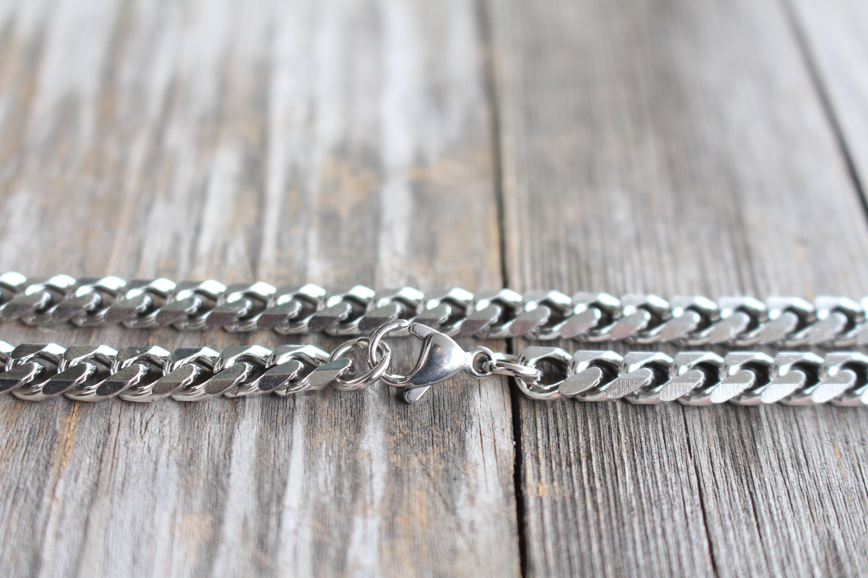 Brelet 2 Collane Catena Cubana Per Uoo E Donna.Collana Uoo In Acciaio Inossidabile.Collana - Foto 13