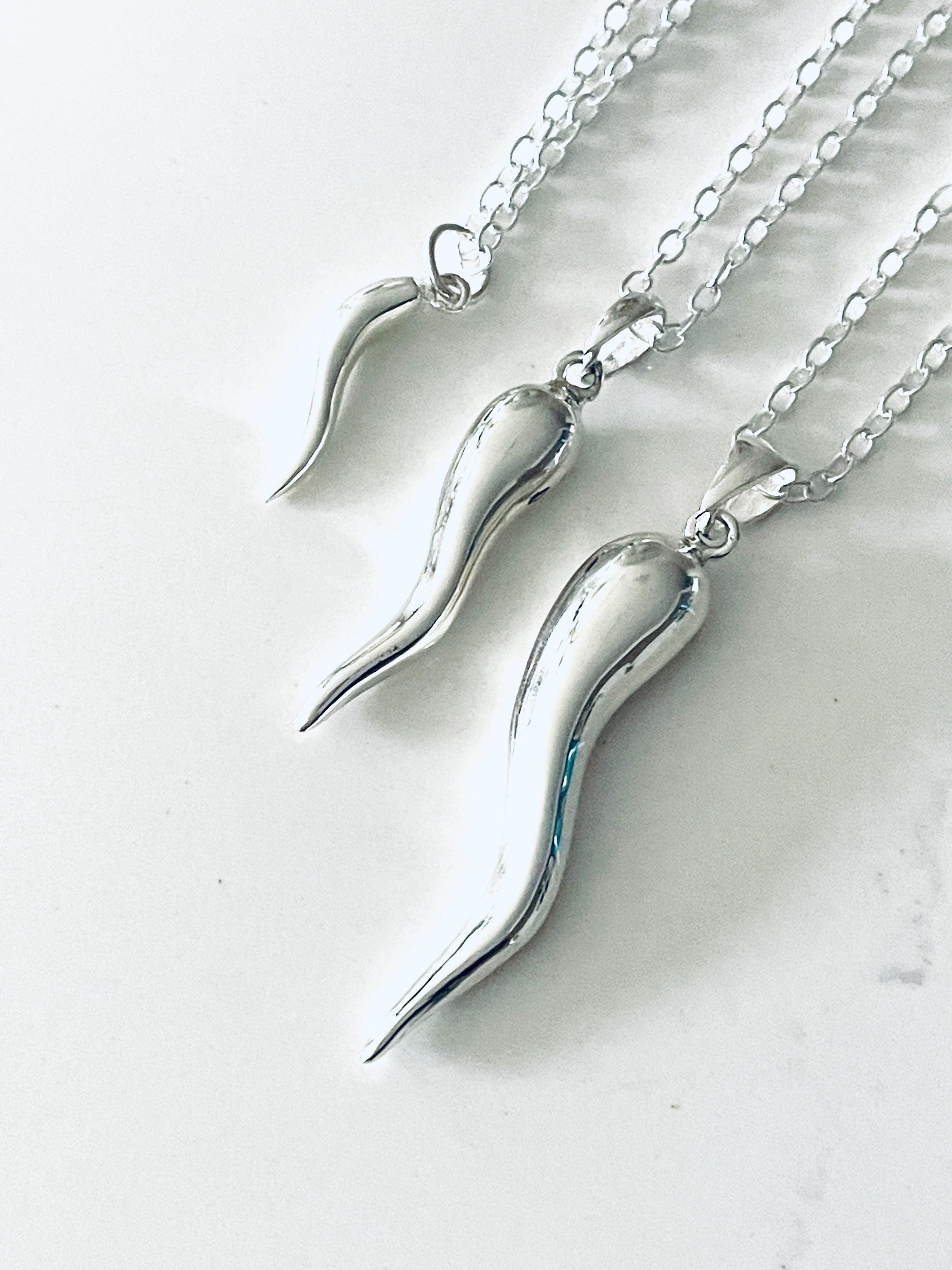 corno necklace silver LORO ロロ　enof corno necklace silver LORO ロロ enof Men's 925 Sterling