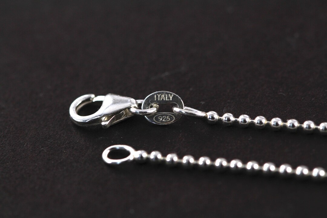 STAINLESS STEEL Ball Chain Necklace Lobster Closure 6 MM -  in 2023