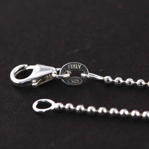 Sterling Silver Ball Chain Necklace 1.5 