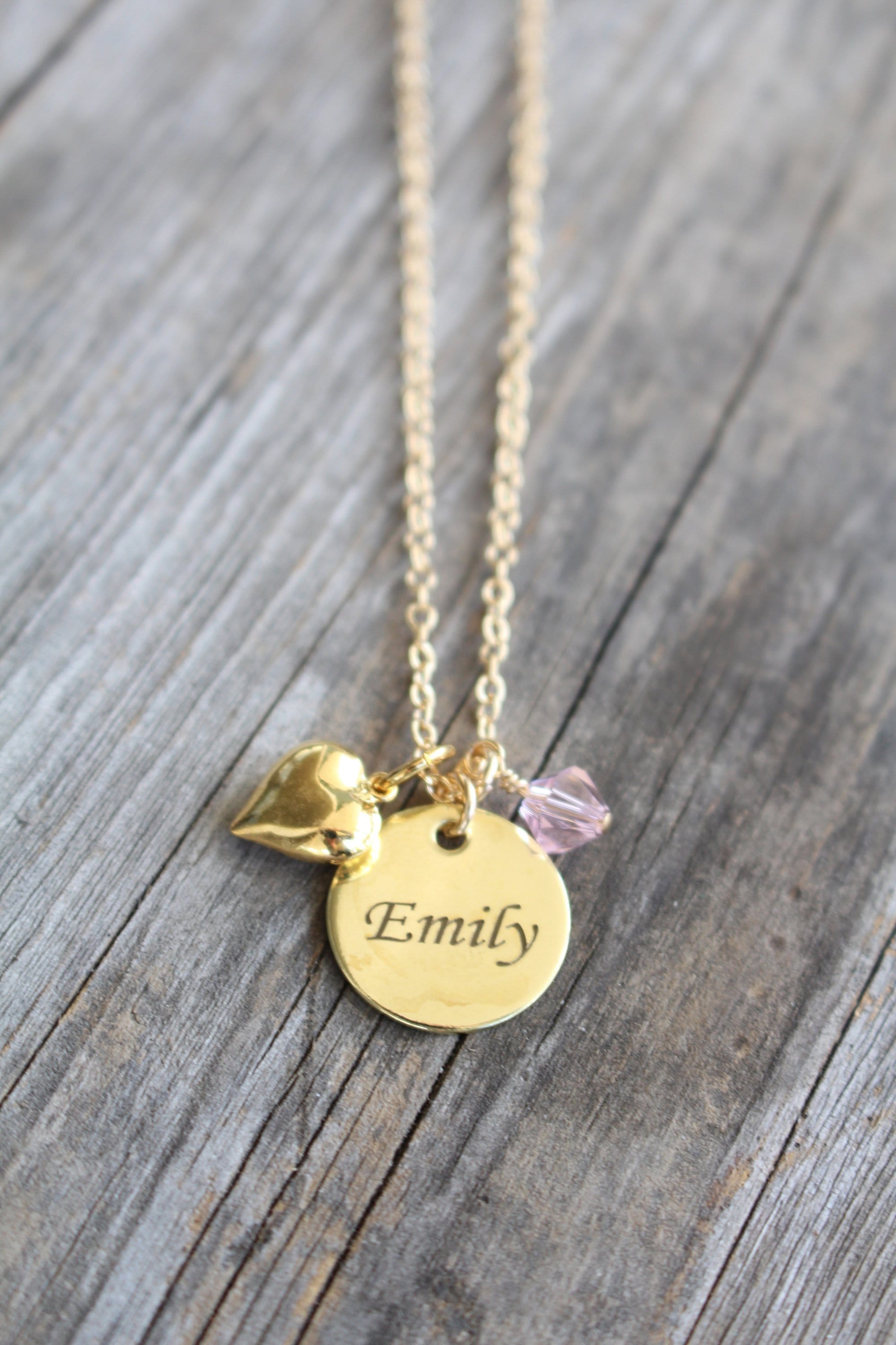 Jewelry for Girls Necklaces Golden Birthday Gift Flower Etsy