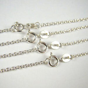 5 Bulk Necklaces 925 Sterling Silver Chain Link Necklace 12 14 16 18 20 22 24 inches Finished Wholesale Chains , Permanent Jewelry image 7