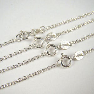 5 Bulk Necklaces 925 Sterling Silver Chain Link Necklace 12 14 16 18 20 22 24 inches Finished Wholesale Chains , Permanent Jewelry image 8