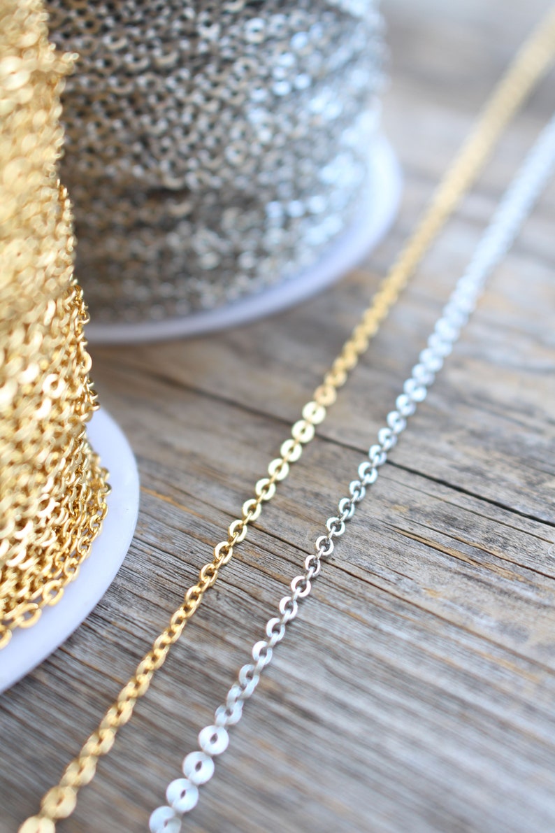 Stainless Steel Chain Nontarnish 2mm Permanent Jewelry Etsy