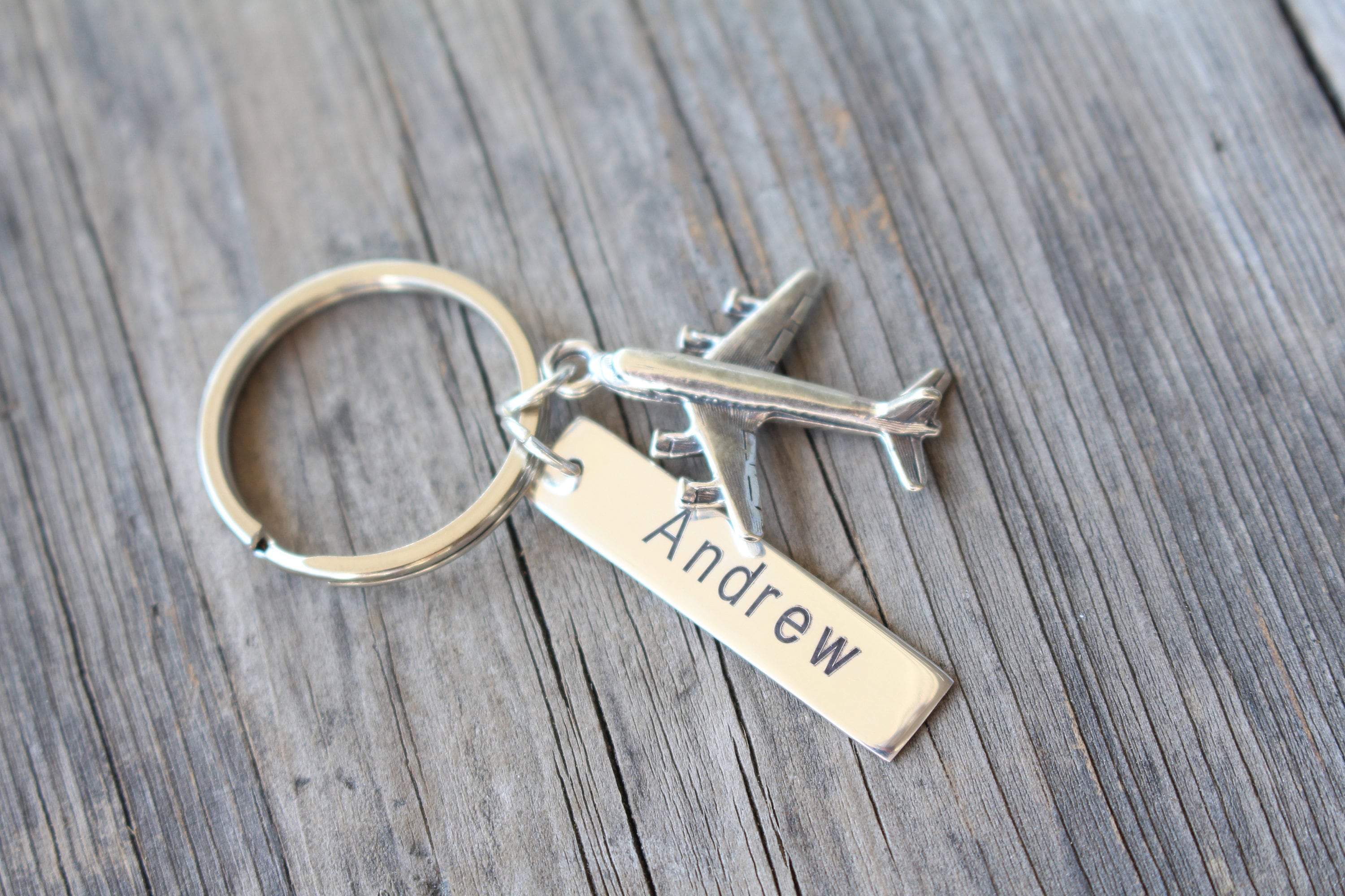 Gift For Pilot Dad Airplane Keychain Gift For Pilot | Etsy