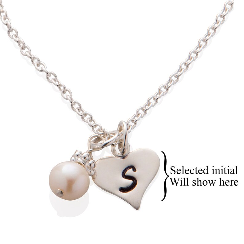 Flower Girl Gifts Necklaces Personalized Initial Necklace Wedding Jewelry FG005 image 2