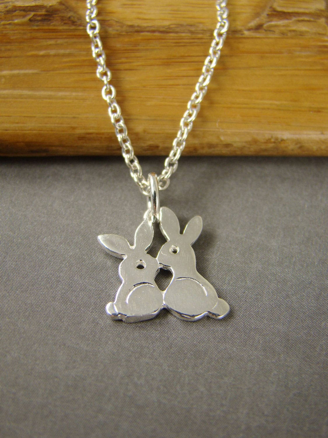 Bunny Necklace Easter Gift Bunny Jewelry Necklace Bunny Etsy