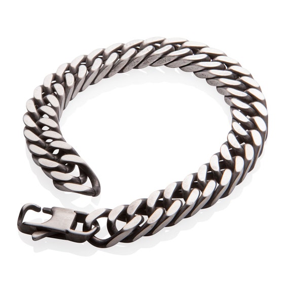 Men's Cuban Curb Biker Bracelet