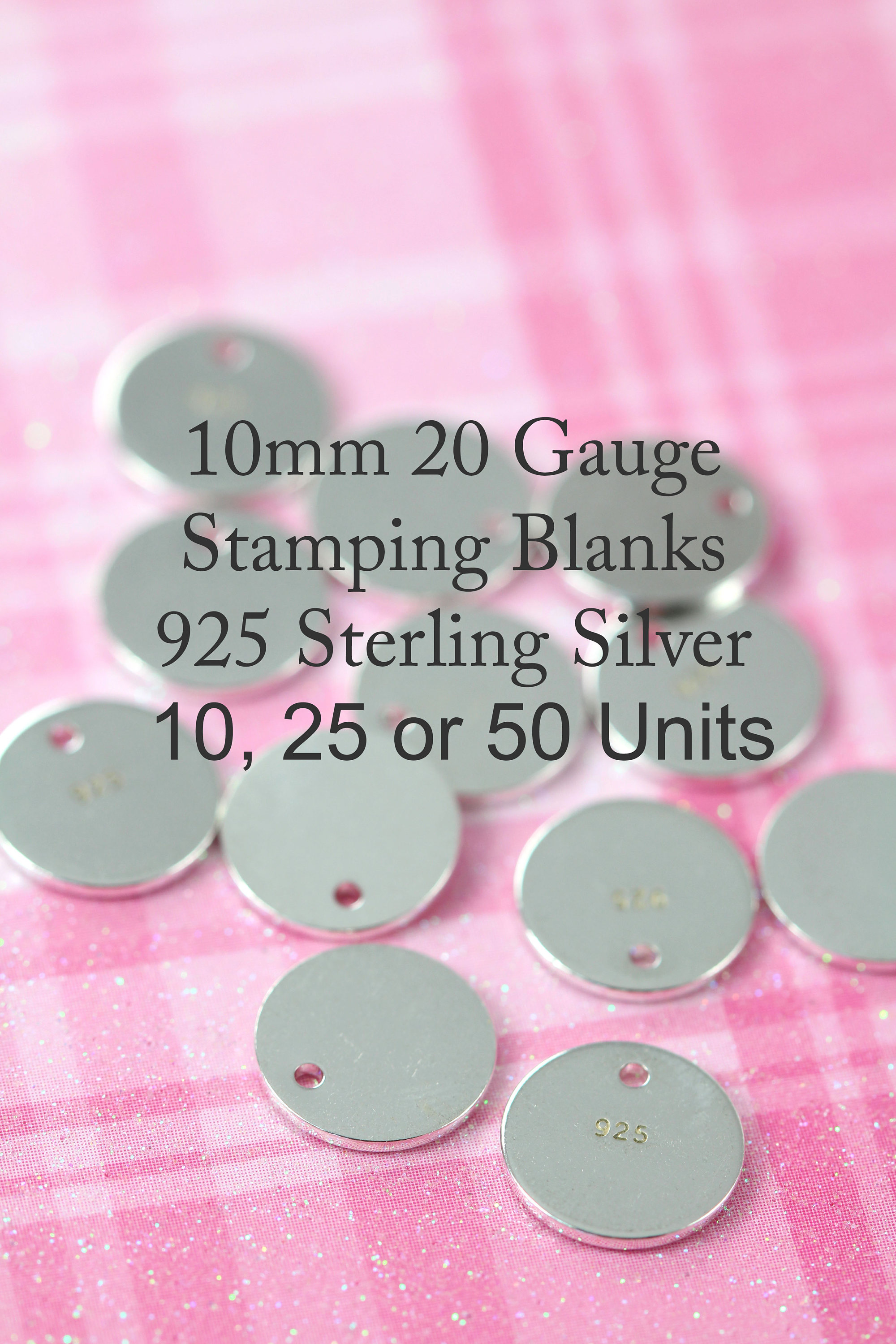 Stamping Blanks Wholesale 10 units 10 mm 3/8 inch 20 gauge Etsy