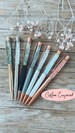 Personalized Custom Engraved Pen Rose Gold - Bridesmaids Gifts - Pink Glitter Pen - Various Colors - Gift for Girlfriends BFF 