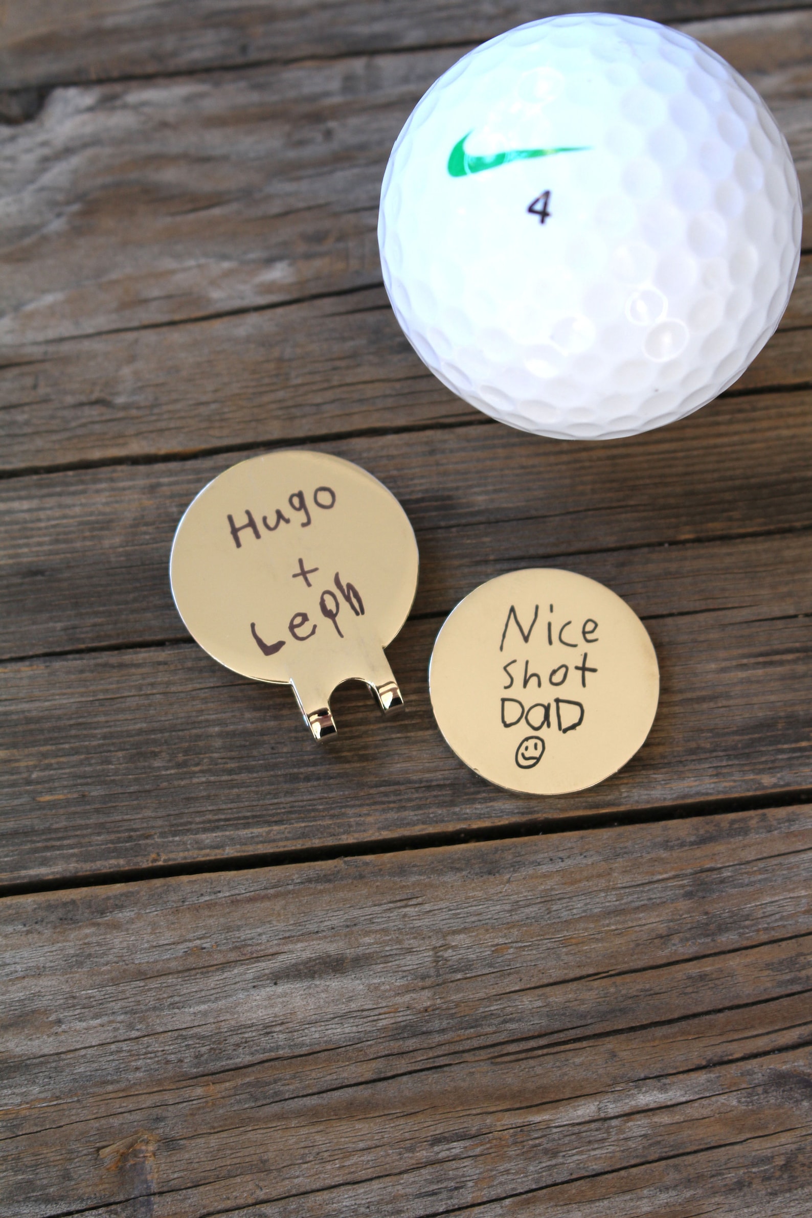 Golf Ball Marker Hat Clip Personalized With Custom Handwriting Etsy