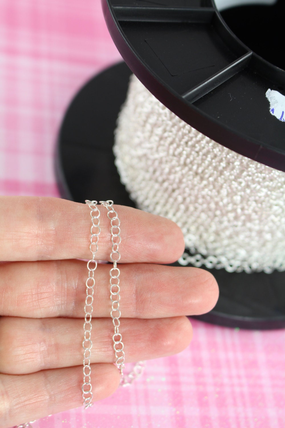 Sterling Silver Chain Permanent Jewelry Wholesale Round Etsy Australia