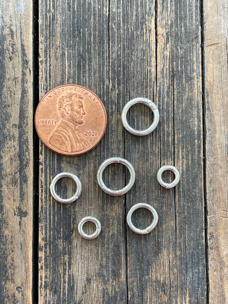 5 Silver Locking Jump Rings No Solder Lock Jump Rings 5mm Etsy