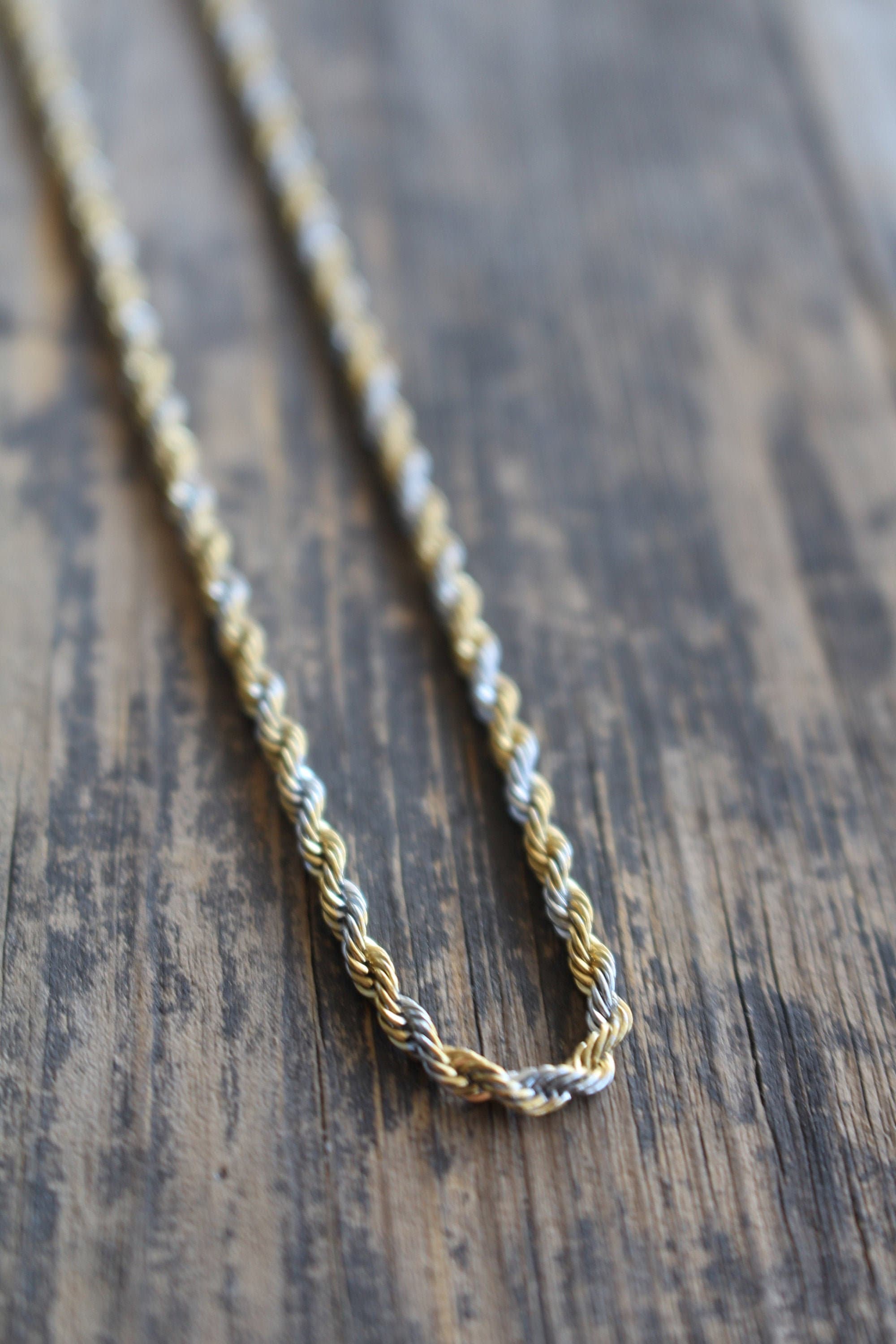 Chunky Gold And Silver Mix Metallic Chain Necklace, Olivia Divine  Jewellery