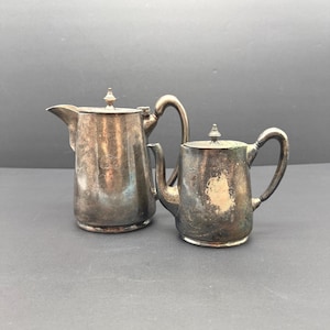 Raro set da tè Canadian Pacific Railway degli anni '40, placcato in argento, per caffè, da collezione CNR.