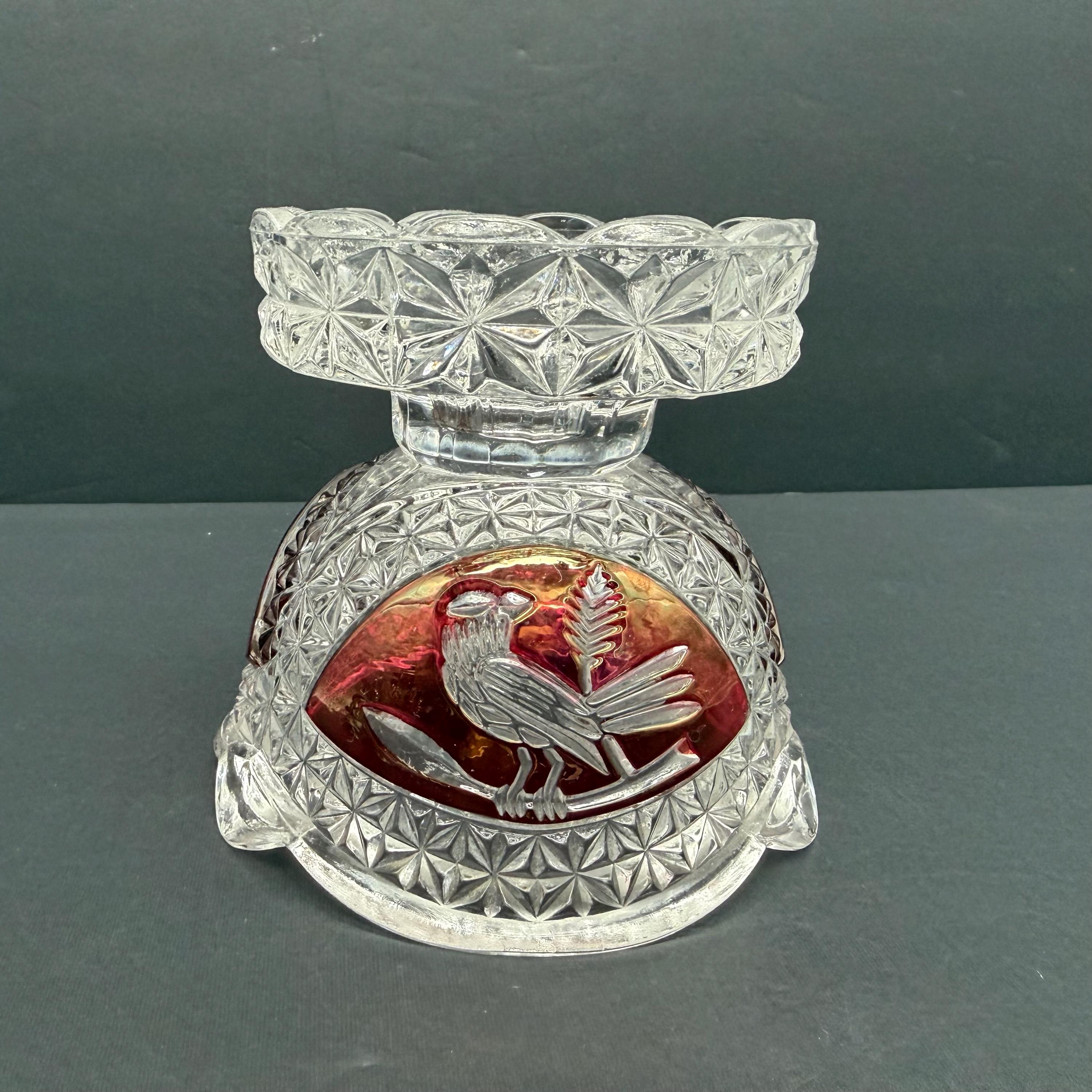 Hofbauer German Red Bird Crystal - Etsy