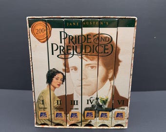 Jane Austen's Pride and Prejudice VHS Box Set | 1996 BBC Miniseries (200th Anniversary)