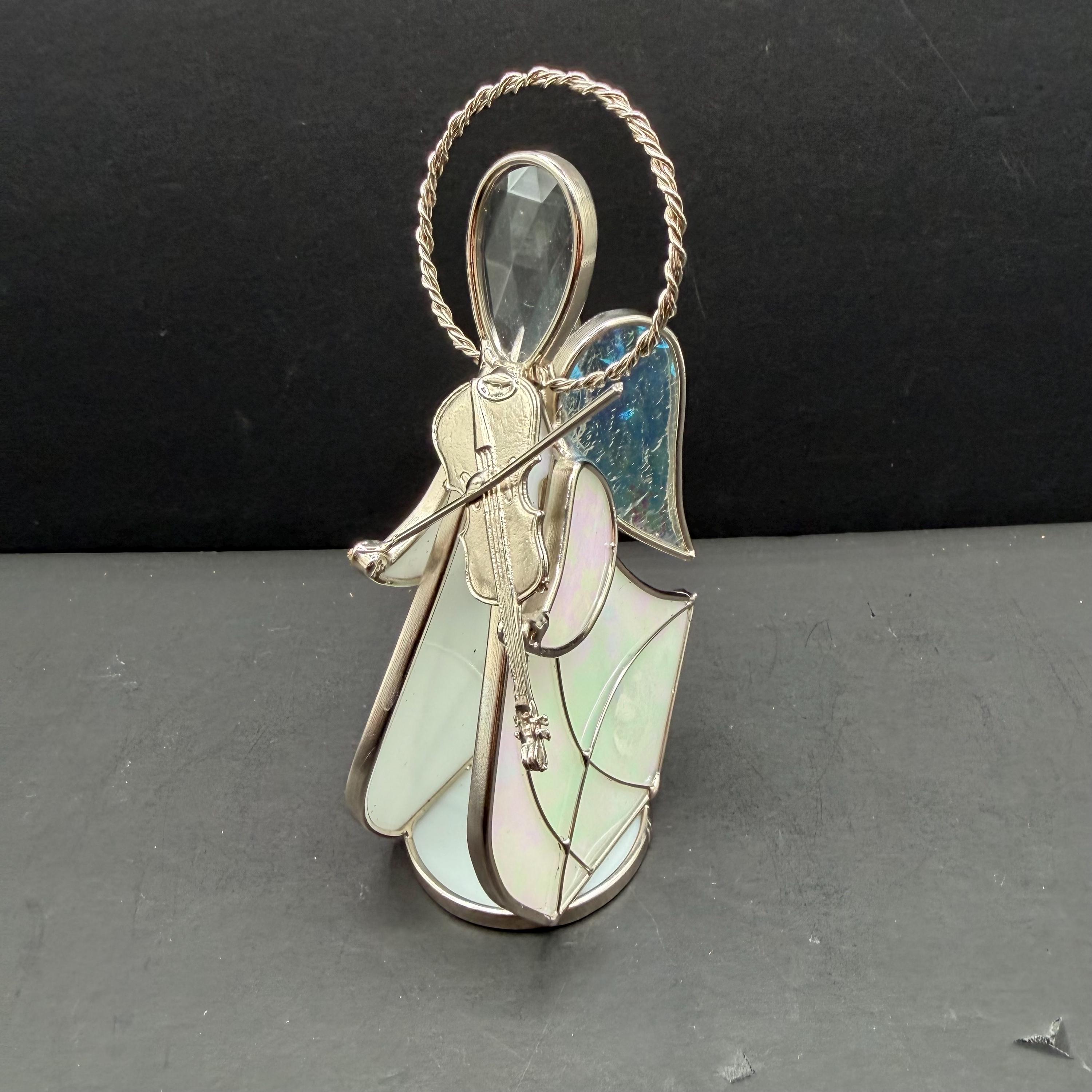 Vintage Stained Glass Angel - Etsy