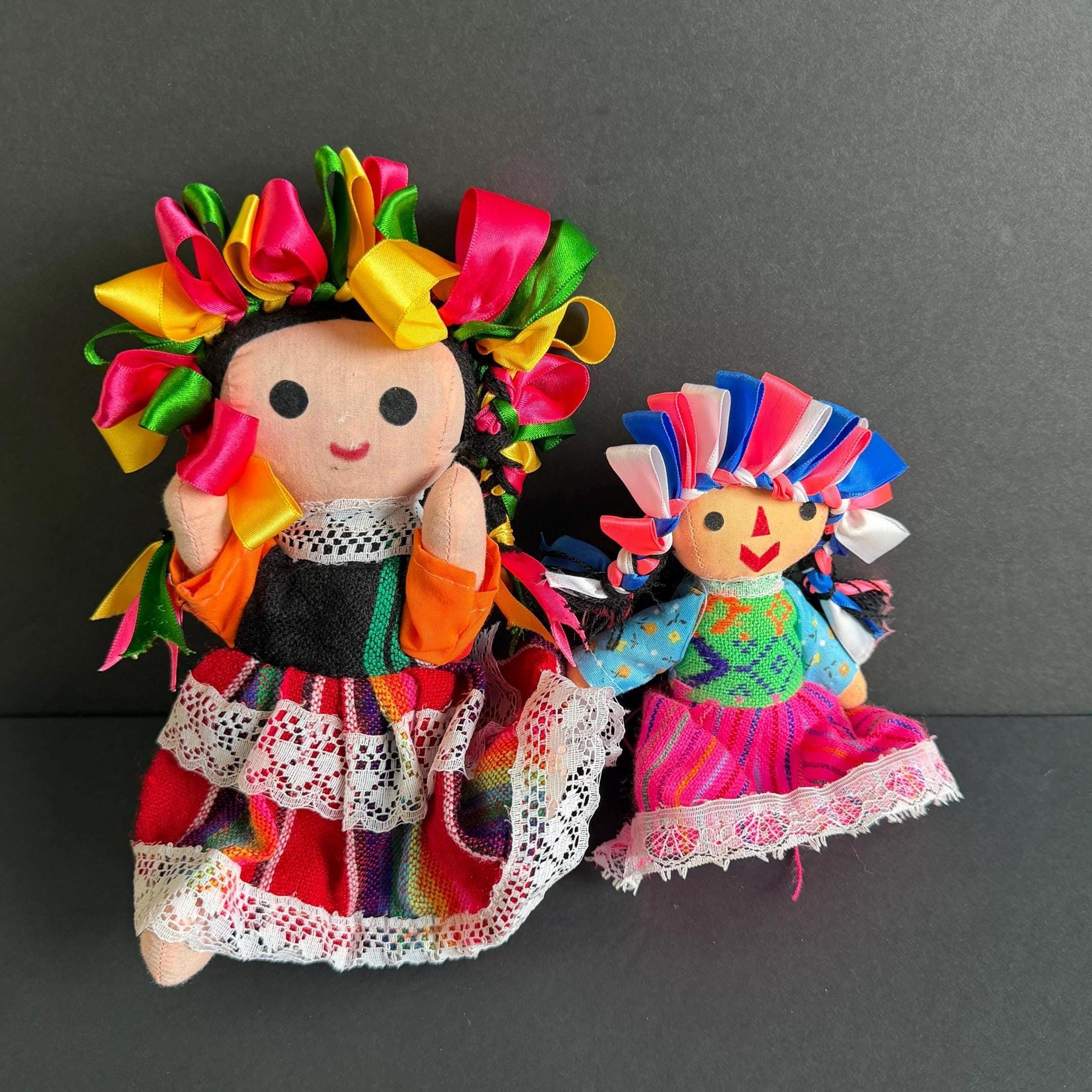 Vintage Souvenir Mexican Dolls - Etsy