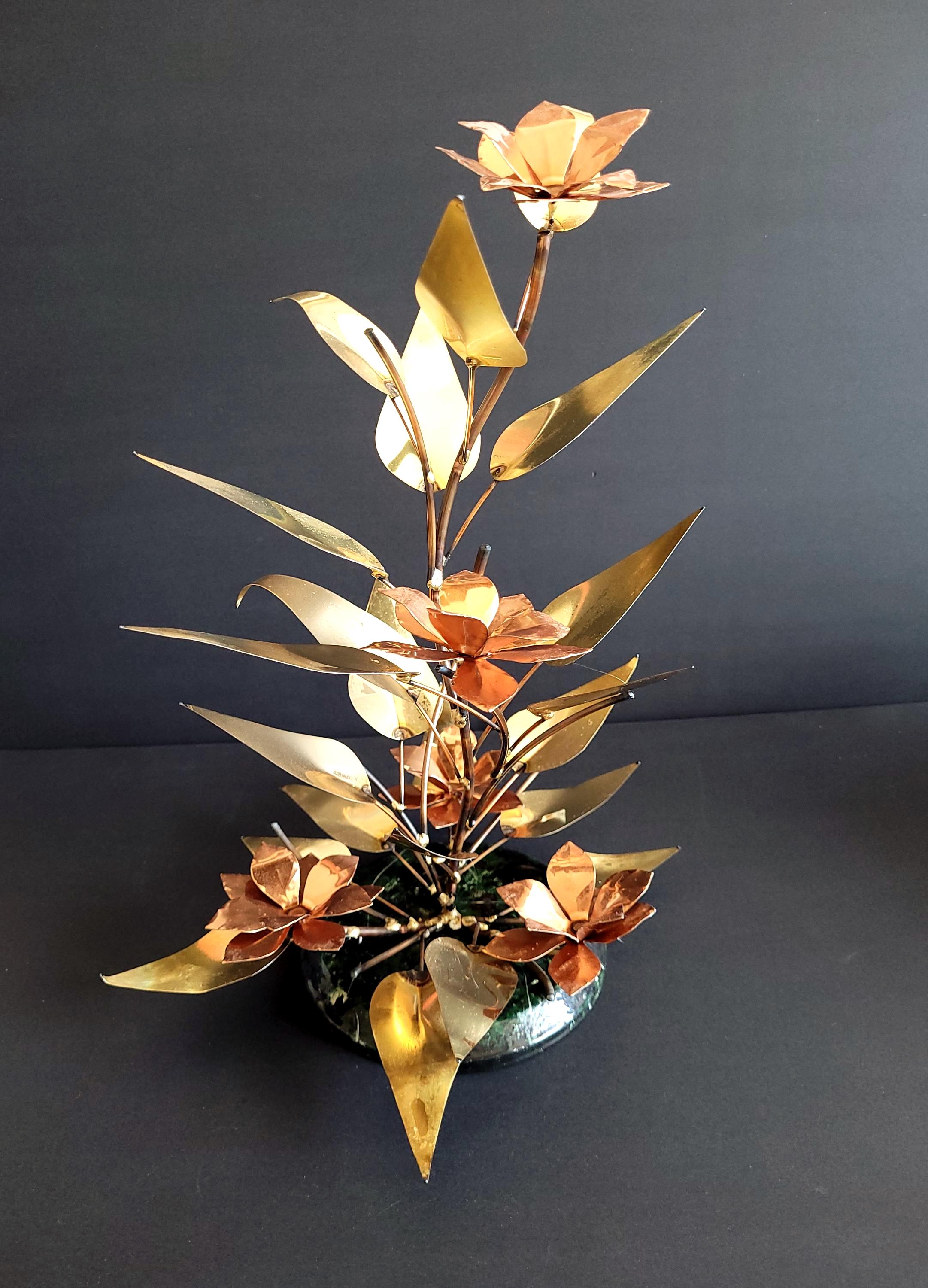 ★ Art真鍮製品 アンティーク ミニチュアフルセット26点 大特価 Vintage Brass Floral Sculpture | Mid Century Metal Flower Art