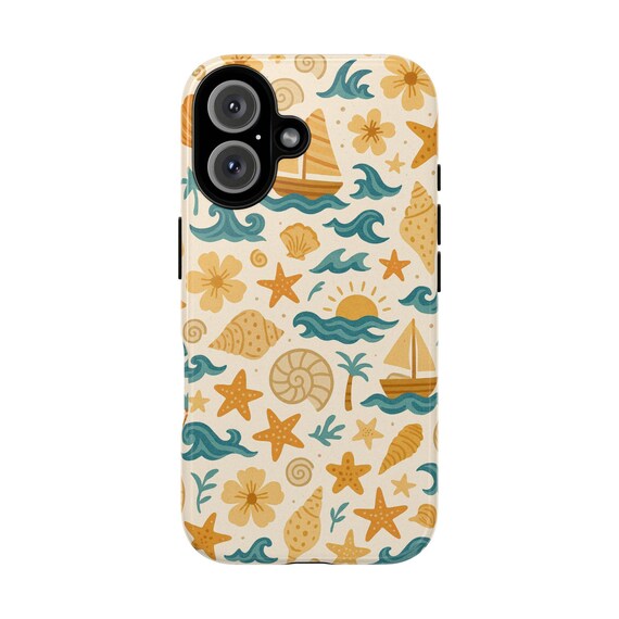 Ocean Breeze Tough Cases, Protective Phone Cover, Coastal Design, Beach Lover Gift, Nautical Accessories, Seaside iPhone Case
