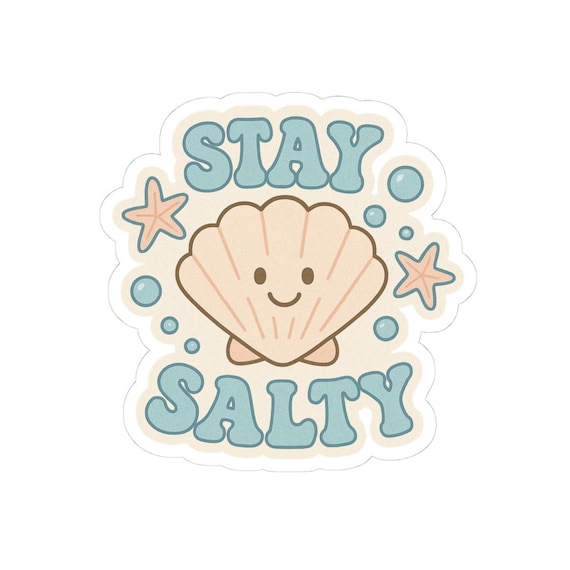 Playful Sea-Themed Kiss-Cut Stickers, Perfect for Laptops, Water Bottles, Scrapbooking, Gift for Friends, Summer Decor