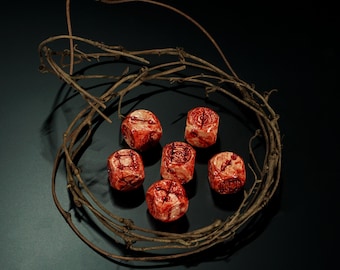 Necrohedral Bone Dice – Blud Magick RPG for D&D, Magic the Gathering
