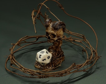 Ketherock's Scry Totem – Woodland Rot Dice Holder for D&D, Magic Cards