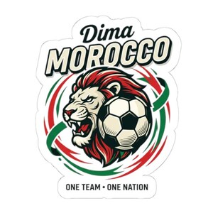 Dima Morocco National Team Fan Stickers | Kiss-Cut Stickers World Cup 2026