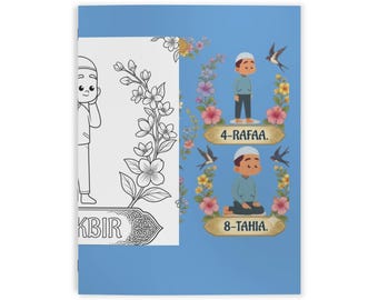 Islamic Prayer Steps Coloring Book | Kids