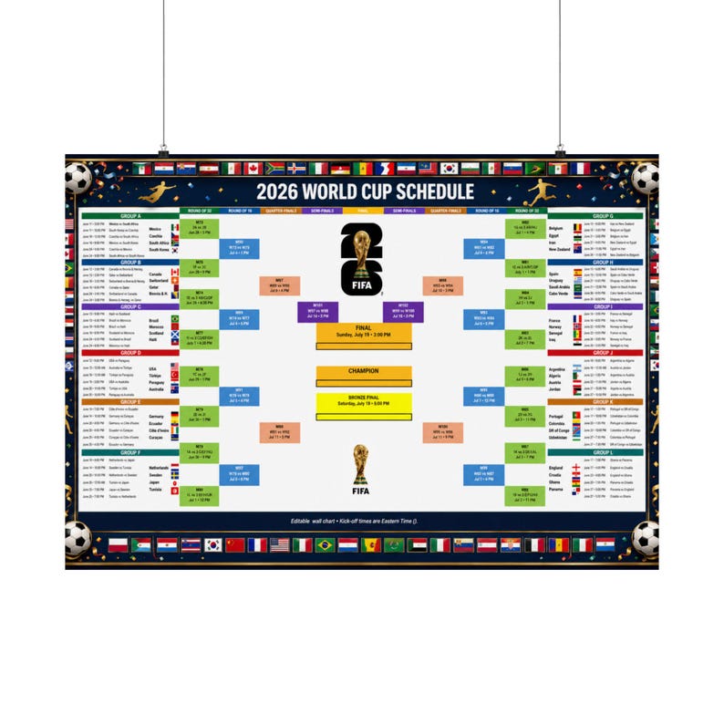 World Cup 2026 Wall Chart Png Pdf Poster Football Match Schedule World Cup 2026 Wall Chart Png Pdf Poster Football Match Schedule