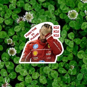 K1 Button | Lewis Hamilton Sticker | 2 Pack