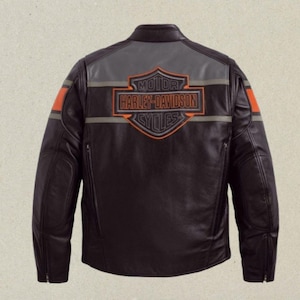 Men&#39;s Harley Davidson Premium Quality Motorcycle Leather Jacket