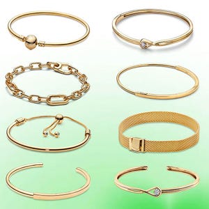 S925 sterling silver Pandora jewelry bracelets with diverse and compact designs
