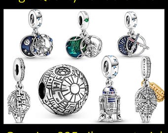 S925 sterling silver exquisite multi-character Star Wars Disney jewelry pendant