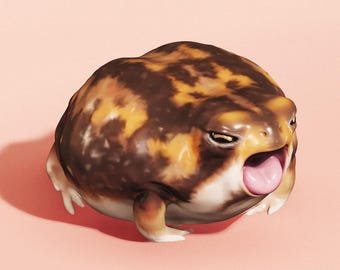 Yawning Desert Rain Frog [Digital Download]