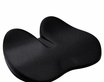 Cojín ergonómico de espuma viscoelástica para asiento: alivio del dolor de ciática, almohada para silla de oficina