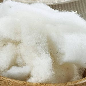 Virgin Wool Fiber Fill: Hypoallergenic Craft Stuffing, Natural Bedding
