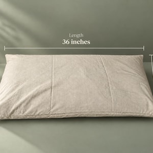 Buckwheat Pillow with Undyed Cotton Cover – Adjustable Neck Support | Handcrafted King Size (20 x 36")