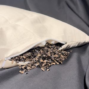 Organic Cotton Pillow Cover: Undyed, Breathable, Zippered
