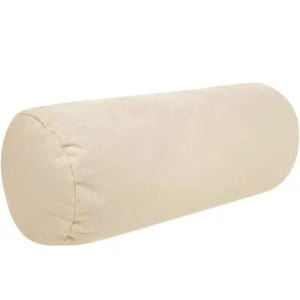 Handmade Buckwheat Bolster and Round Travel Pillow – Adjustable Neck Support | Organic, Firm & Breathable Fill