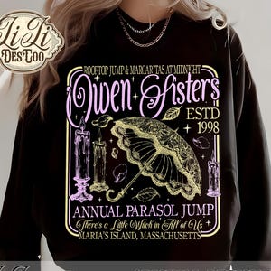 Practical Magic Witch PNG, Owens Sisters Parasol Jump, Midnight Margaritas, 90s Movie Digital Download